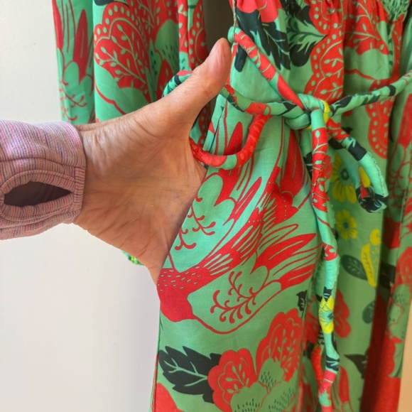 Farm Rio X Anthropologie Full Sleeved Maxi Dress Sz. XS - Picture 12 of 15